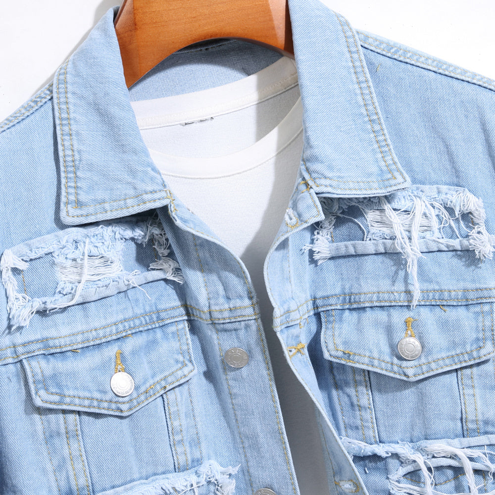 Mercer Fray Denim Jacket