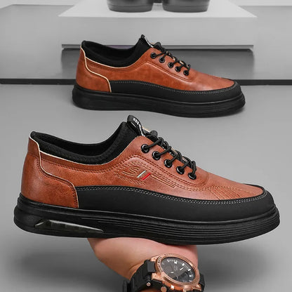 Gravado Leather Sneakers
