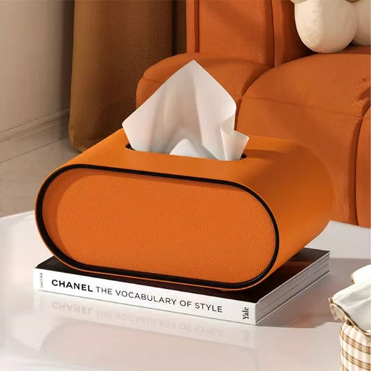Luvanti Leather Tissue Box