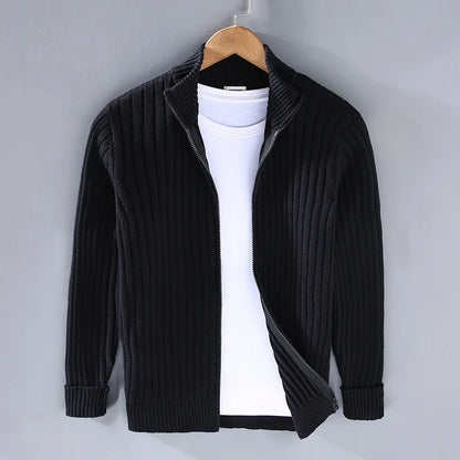 Marlowe Full-Zip Rib Cardigan