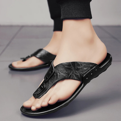 Arvento Italian Leather Slides