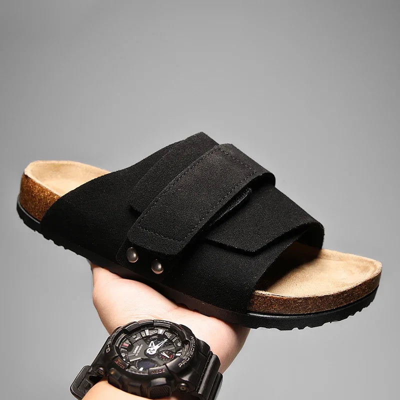 Portland Suede Slides