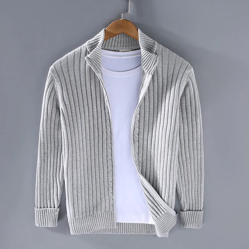 Marlowe Full-Zip Rib Cardigan