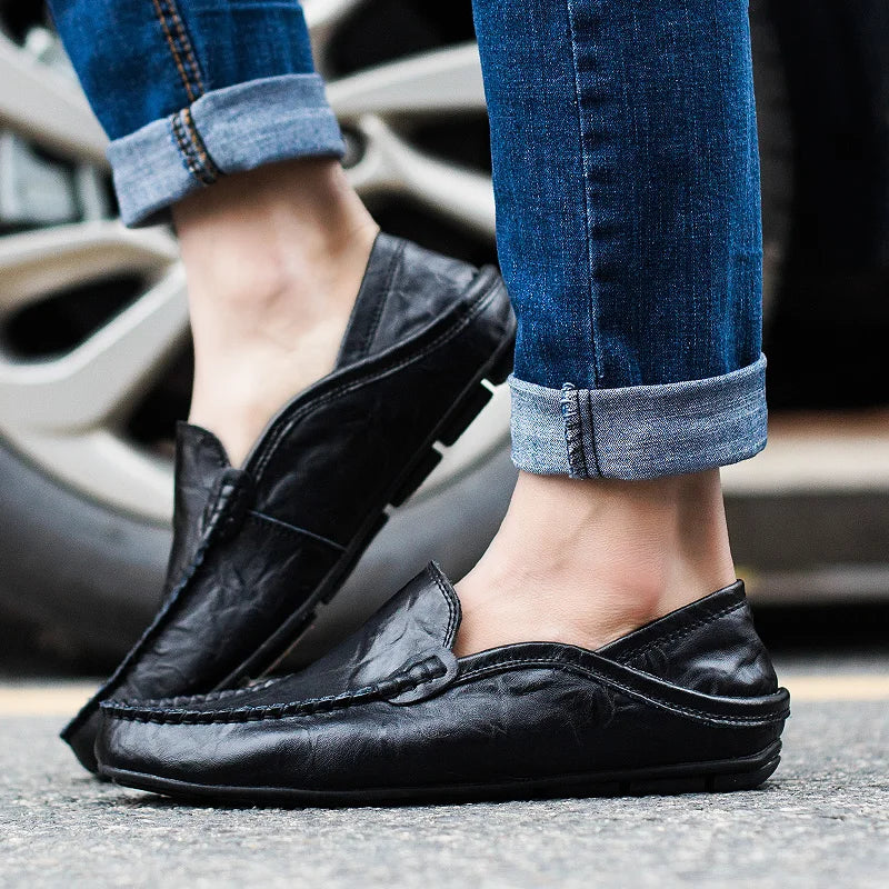 Giovanni Leather Loafers