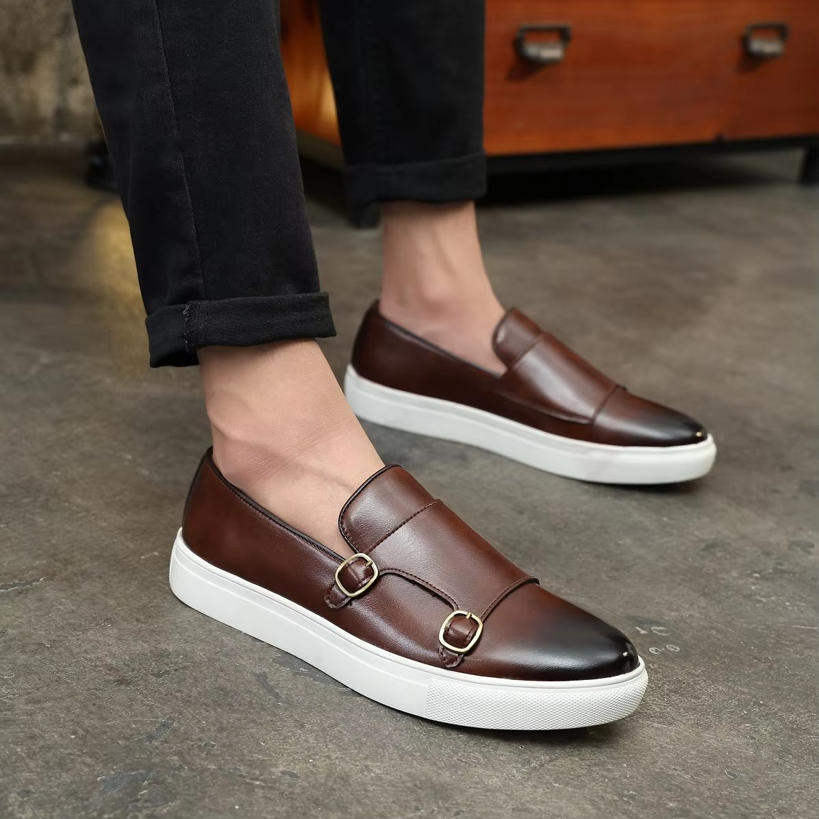 Benetto Double Monk Strap Sneakers