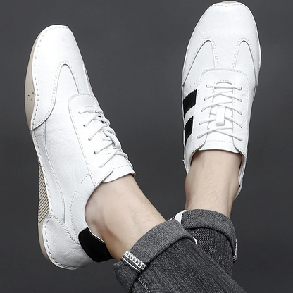 Luciano Italian  Leather Sneakers