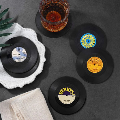 Turntable Tunes Drink Coasters