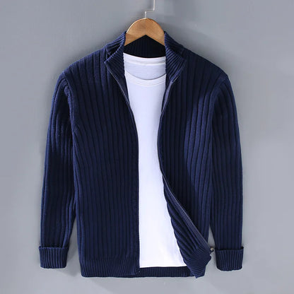 Marlowe Full-Zip Rib Cardigan