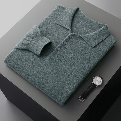 Merino Long Sleeve Polo