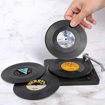 Turntable Tunes Drink Coasters