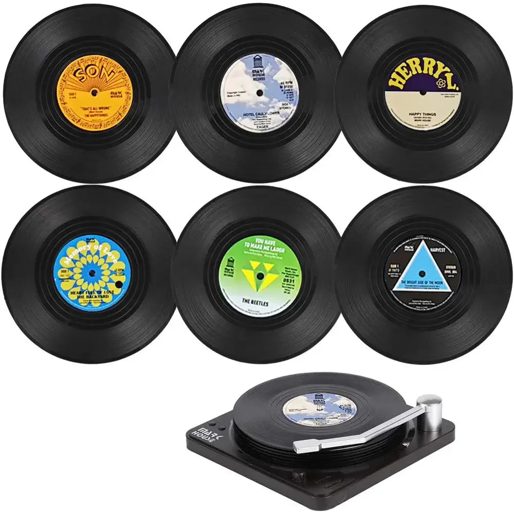 Turntable Tunes Drink Coasters