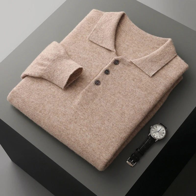Merino Long Sleeve Polo
