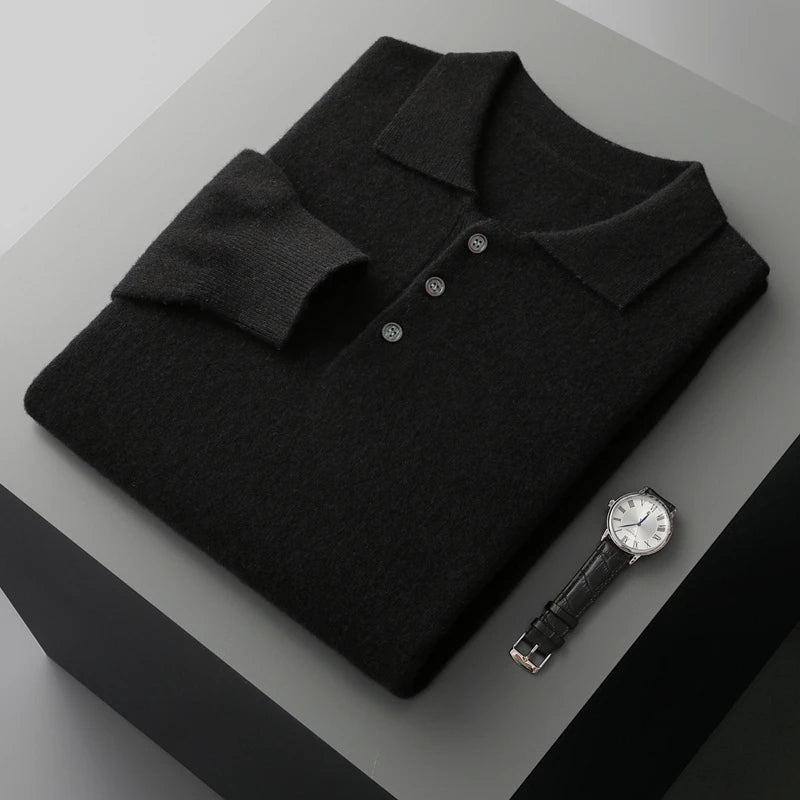 Merino Long Sleeve Polo