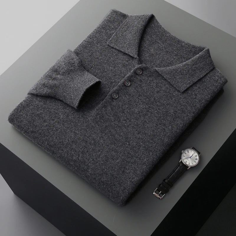 Merino Long Sleeve Polo