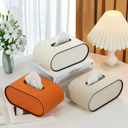 Luvanti Leather Tissue Box