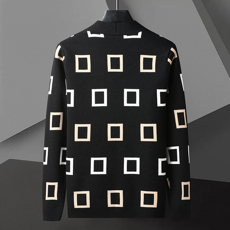 Cubic Cashmere Cardigan