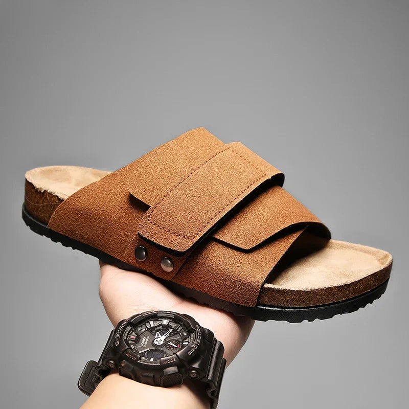 Portland Suede Slides