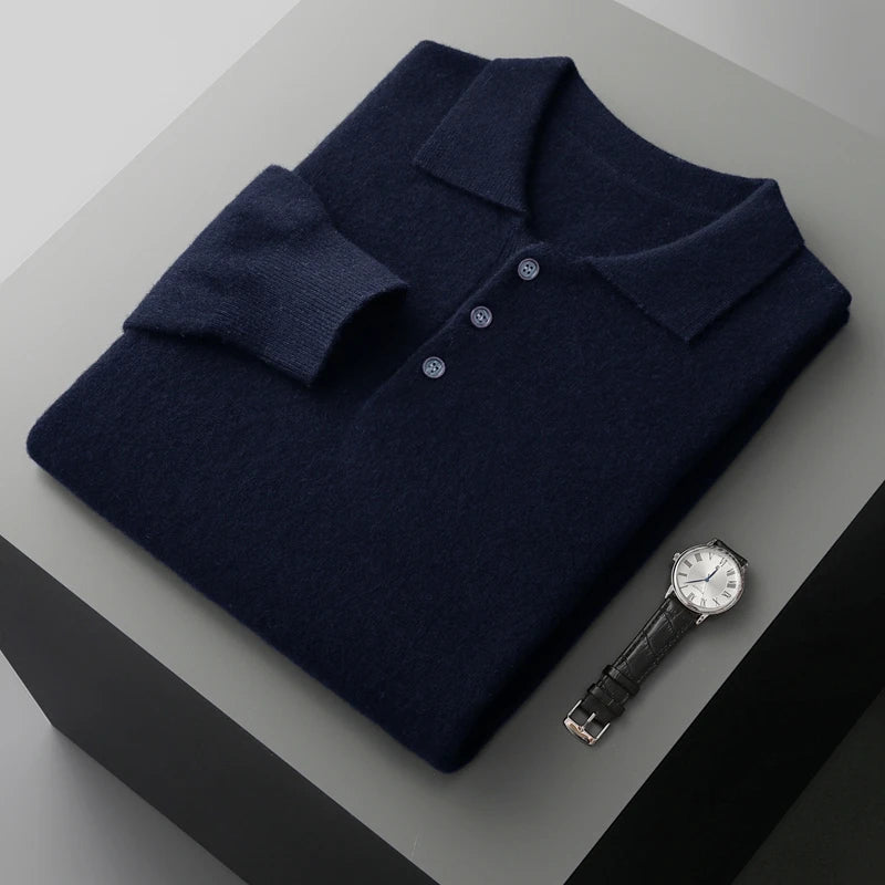 Merino Long Sleeve Polo