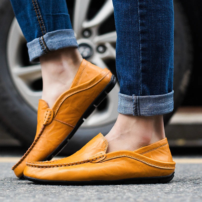 Giovanni Leather Loafers