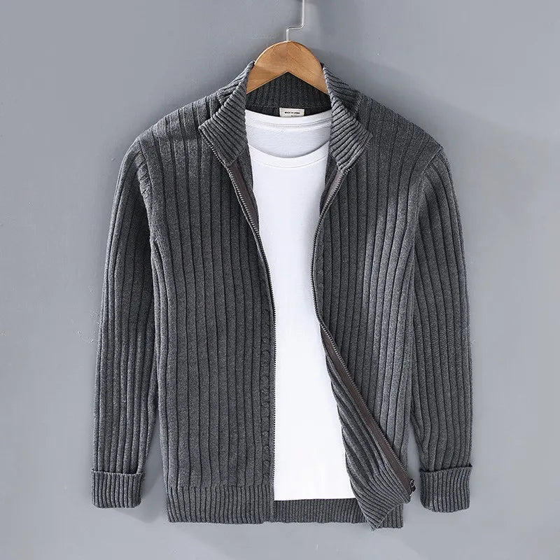 Marlowe Full-Zip Rib Cardigan