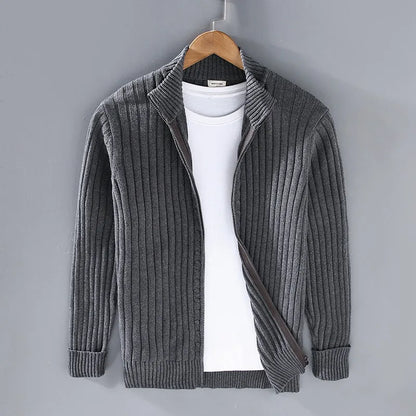 Marlowe Full-Zip Rib Cardigan
