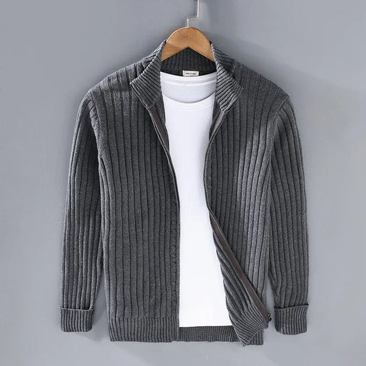 Marlowe Full-Zip Rib Cardigan